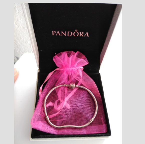 Pandora Jewelry - 925 Sterling Silver Pandora Charm Bracelet